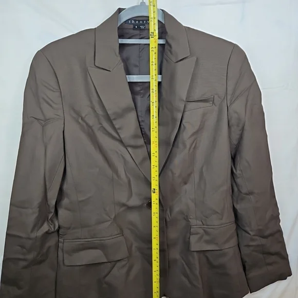 Theory Jacket TailoredWomen Size 4 BrownWorkwear Party [Japan Used Fasion]
